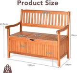 S AFSTAR Outdoor Patio Bench with Storage Box, 33 Gallon Storage Bench Deck Box with Dustproof Liner - Photo 9
