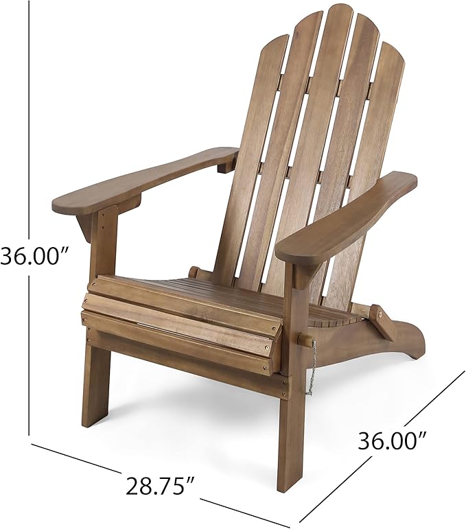 Christopher Knight Home Hollywood Adirondack Chair, Dark Brown