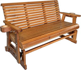 Fortune Candy Patio Glider with Cup Holders, High Roll Back and Deep Contoured Seat, 3-Seater, Heavy Duty 800 Lb - Photo 7