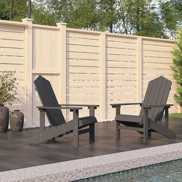 Garden Chair Anthracite HDPE (High Density Polyethylene) Standard Set - Photo 1