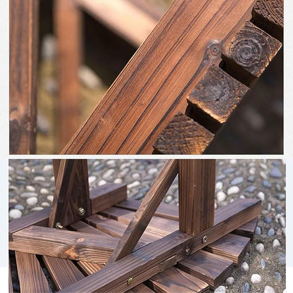 Wooden Curved Benches Outdoor Strong Bearing Capacity 660Lbs, Tree Bench Wrap Around for Garden Natural 120Cm/47In