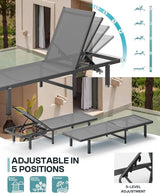 Lounge Chair Outdoor with Wheels - Photo 4