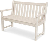 POLYWOOD TGB48SA Traditional Garden 48" Bench, Sand - Photo 1