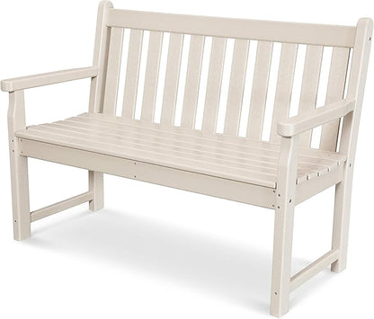 POLYWOOD TGB48SA Traditional Garden 48" Bench, Sand