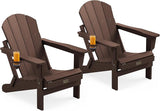 SERWALL Folding Adirondack Chair Set of 2 - Photo 1