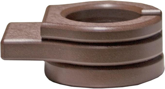 LuxCraft Adirondack Chair Cup Holder Attachment for Outdoor Lounge Furniture, Stationary Drink Holder for Swings, Gliders, Bench, Deck or Camping Chair - Amish Made in America (Chestnut Brown)