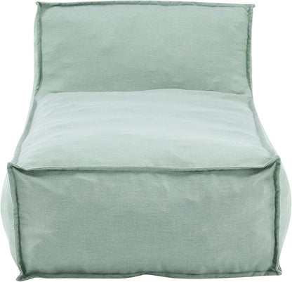 Christopher Knight Home Natty Bean Bag Chair, Fabric Bean Bag Chairs for Adults and Kids, Comfy Reading Chair, Lounge Sofa with Armrest, Indoor/Outdoor Spaces Memory Foam Bean Bag Chair, Mint