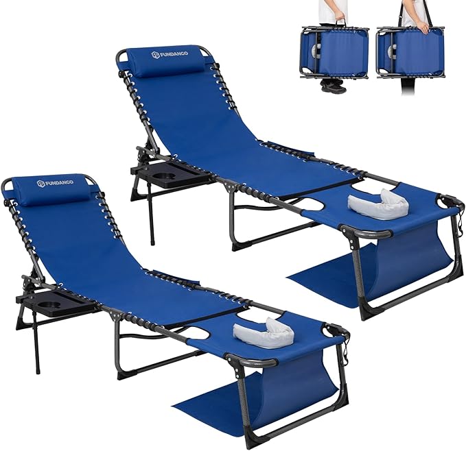 FUNDANGO 4 in 1 Tanning Chair with Face Hole - Photo 1