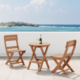 Costaelm Outdoor Patio Modern Folding Dining Chair - Photo 2