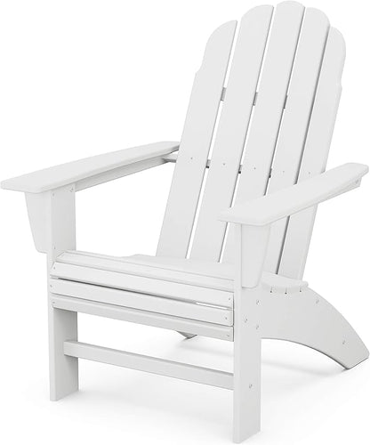 POLYWOOD® Vineyard Curveback Adirondack Chair in White