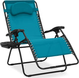 Best Choice Products Oversized Zero Gravity Chair, Folding Outdoor Patio Lounge Recliner w/Cup Holder Accessory Tray - Photo 1