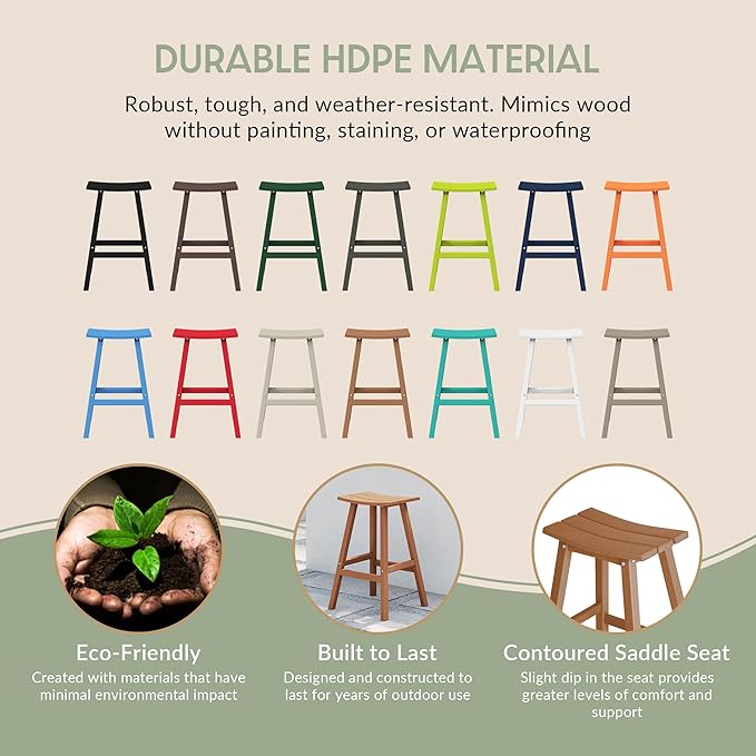 WestinTrends Malibu Malibu 29 Inch High Backless Seat Bar Stools (Set of 3), Teak