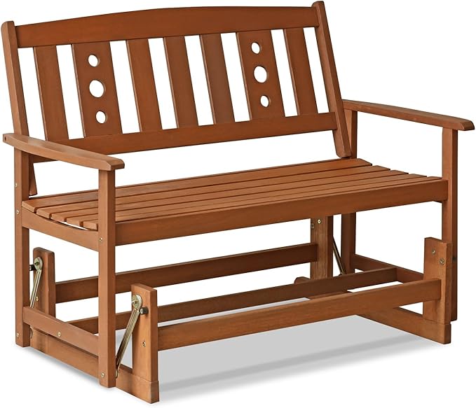 FURINNO FG17485 Tioman Outdoor Hardwood New Mexico Glider - Photo 1
