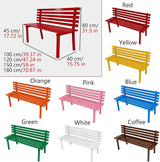 Metal Garden Bench, Park Deck Lawn Outdoor Benches Weatherproof - Photo 2