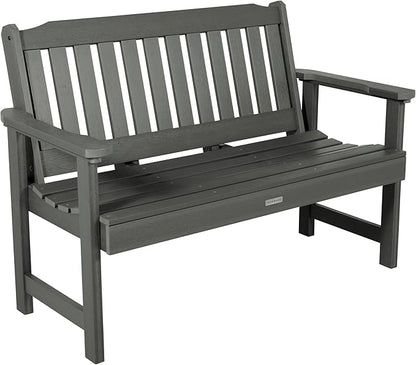 Highwood AD-BENW2-CGE Lehigh Garden Bench, 4 Feet, Coastal Teak