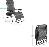 Best Choice Products Set of 2 Adjustable Steel Mesh Zero Gravity Lounge Chair Recliners w/Pillows and Cup Holder Trays - Photo 2