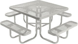 COATEDOUTDOORFURNITURE Heavy-Duty Portable Outdoor Picnic Table with Umbrella Hole - Photo 1