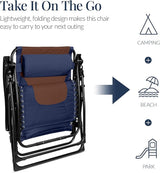 Best Choice Products Oversized Padded Zero Gravity Chair, Folding Outdoor Patio Recliner - Photo 6