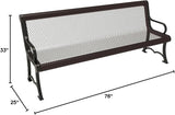 COATEDOUTDOORFURNITURE Coated Outdoor Furniture Heavy-Duty Outdoor Bench Thermoplastic Coated, Expanded Metal - Photo 2