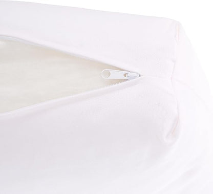 SAFAVIEH Couture Montford 3-Seat Bench Replacement Cover Only – Outdoor White Removable Slipcover Upholstery (No Cushion Filling Included)
