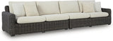 Signature Design by Ashley Kimora Right-Arm Facing Contemporary 4-Piece Outdoor Sectional with Cushion and 6 Throw - Photo 9