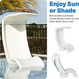 Step2 Mondello Chair with Shade, Outdoor/Indoor Waterproof Patio Furniture, Pool Lounger - Photo 5
