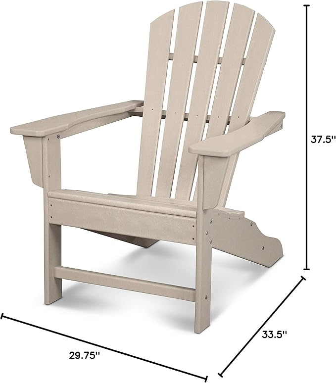 POLYWOOD® Shore Line Adirondack Chair, Sand