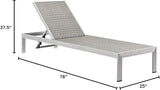 Modway Shore Outdoor Patio Aluminum Chaise with Cushions in Silver Turquoise - Photo 3