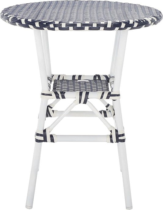 SAFAVIEH Outdoor Collection California Navy/Navy Bistro Table (Fully Assembled)