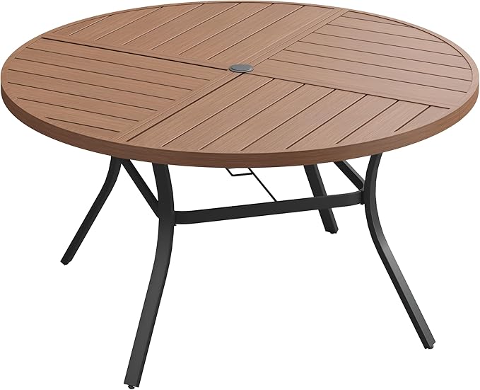 VICLLAX 50" Round Patio Dining Table for 6 - Photo 1