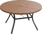 VICLLAX 50" Round Patio Dining Table for 6 - Photo 1
