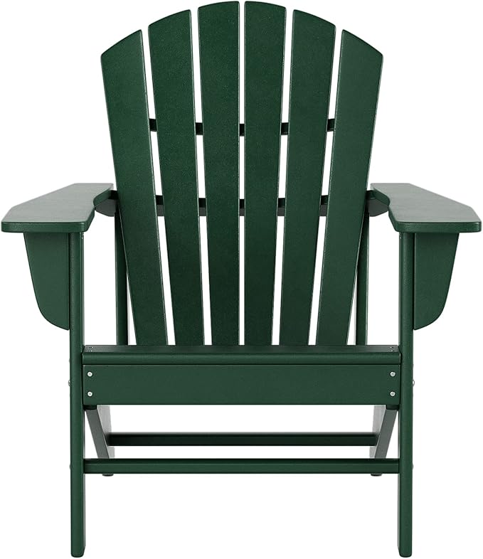 WestinTrends Dylan Outdoor Adirondack Chair, Dark Green