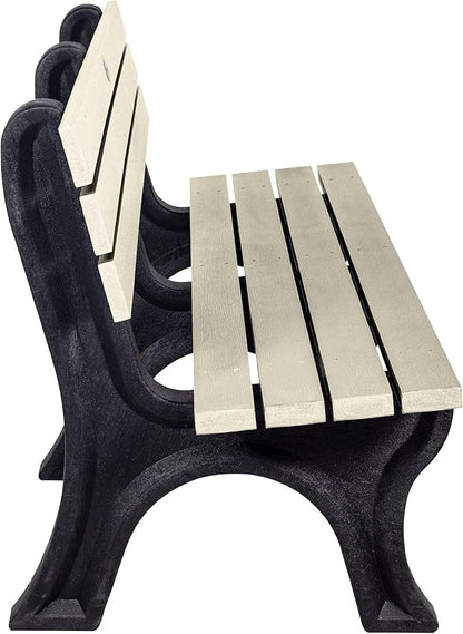 Sequoia Professional Aurora Park Bench, 6 ft, Whitewash