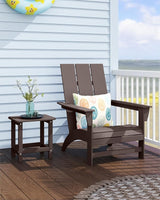 Weatherproof Outdoor Side Table, HDPE Small Outdoor Table for Adirondack, 16.6-Inch Patio Square End Tables for Garden - Photo 2