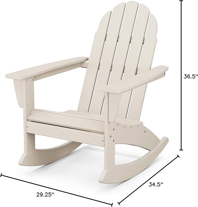 POLYWOOD® Vineyard Rocking Chair, Sand