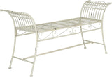 Safavieh Outdoor Collection Hadley Antique White Bench - Photo 4