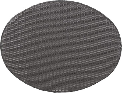 Bruce Outdoor Coffee Table - Wicker - Gray