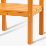 WestinTrends Malibu 36" Outdoor Adirondack HDPE 2-Tier Patio Side Table, Orange - Photo 8