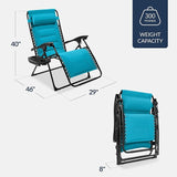 Best Choice Products Oversized Padded Zero Gravity Chair, Folding Outdoor Patio Recliner - Photo 2