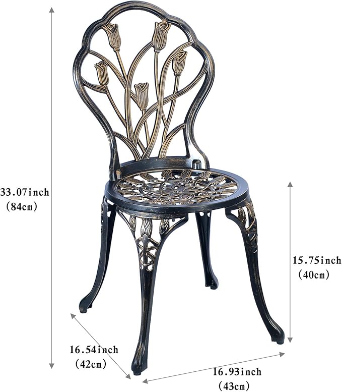 C/G 3 Piece Bistro Set, Outdoor Patio Set - Photo 3