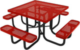 COATEDOUTDOORFURNITURE Heavy-Duty Portable Outdoor Picnic Table with Umbrella Hole - Photo 1