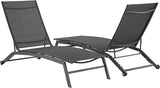 Crosley Furniture Weaver 2-Piece Reclining Sling Outdoor Chaise Lounge Chair Set with Wheels, Patio, Deck, Pool - Photo 1