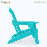 nevilywood HDPE Foldable Adirondack Chairs Set of 2, Waterproof All-Weather Outdoor Design, for Fire Pit, Patio & Beach - Photo 10
