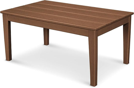 POLYWOOD® Newport 22" x 36" Coffee Table, Teak