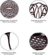 3 Piece Bistro Set, Outdoor Patio Set - Photo 6