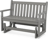 POLYWOOD® Traditional Garden Glider, Slate Grey - Photo 1