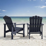 Stackable HDPE Adirondack Chairs Set of 2 – Durable, Weather-Resistant Outdoor Patio Seating - Photo 5