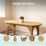 Outdoor Bench Garden Bench, HIPS 2-Person All-Weather Patio Dining Bench Outside Weatherproof Furniture for Garden - Photo 3