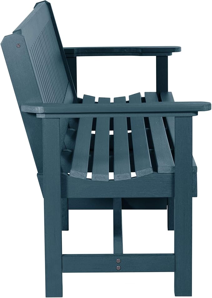 Sequoia Professional CM-BENSQ62-NBE Commercial Grade Exeter 6 Foot Garden Bench, Nantucket Blue