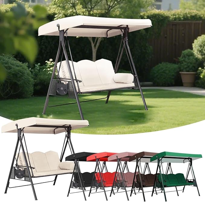 3 Seat Patio Swing Canopy Replacement 75" x 47" - Photo 5